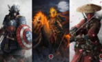 Marvel : l'artiste sXeven transforme les super-héros Marvel en véritables samouraïs