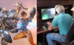 Insolite : ce père de famille a une façon très originale de jouer à Overwatch, la vidéo cumule 2 millions de vues