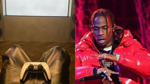 PS5 : le rappeur Travis Scott dévoile sur Instagram une photo de lui avec la manette de la future console Sony