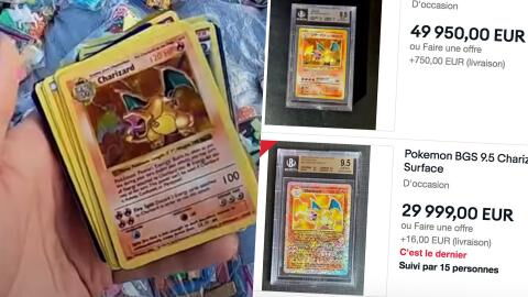 Carte Pokémon : il trouve une carte rarissime lors d'une brocante
