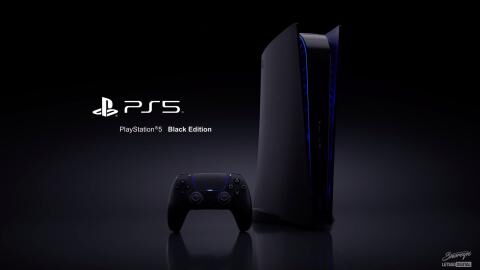 PS5 : un modèle noir pour la console de Sony imaginé par un designer