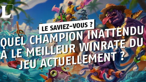 League of Legends : quel champion inattendu a le meilleur winrate du jeu actuellement ?