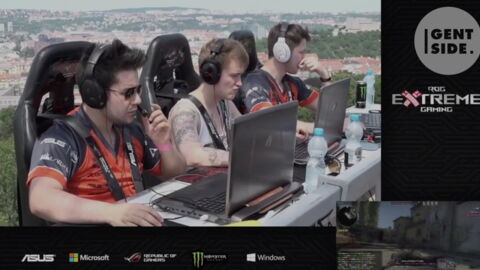 Cette équipe pro de CS GO a disputé un match suspendue dans le vide au bout d'une grue