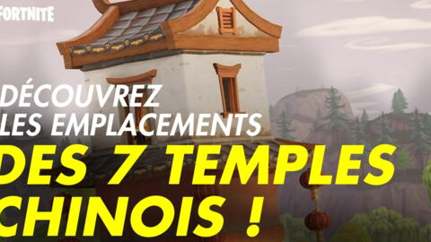Fortnite : les sanctuaires chinois, emplacements et loots des bâtiments d'événement