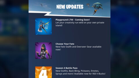 Fortnite : le mode "terrain de jeu" arrive très bientôt