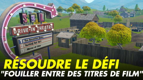 Fortnite : résoudre le défi "Fouiller entre des titres de film"
