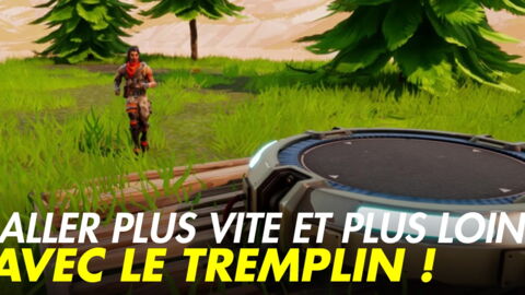 La technique pour aller encore plus loin avec le tremplin sur Fortnite