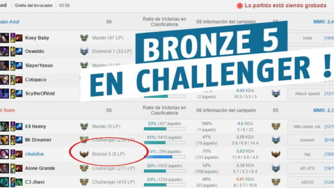 League of Legends : on a rencontré un Bronze 5 avec un MMR de challenger