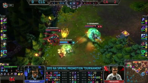 League of Legends : une action de génie par BunnyFufu avec Thresh lors du match CLG vs. Curse Academy