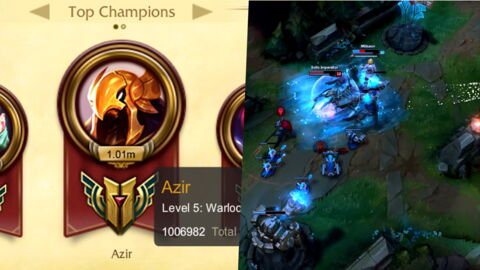 League of Legends : un Azir avec un million de points de maîtrise !