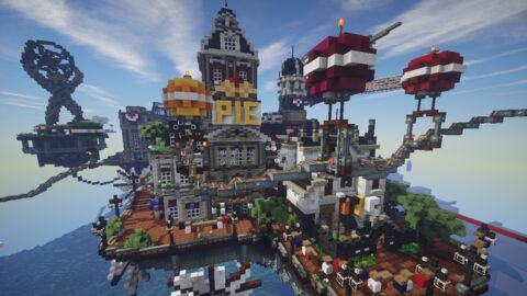 Minecraft : la ville flottante Columbia de BioShock Infinite entièrement recréée dans le jeu