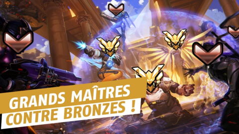 Overwatch : 3 grands maîtres peuvent ils battre 6 joueurs Bronze ?