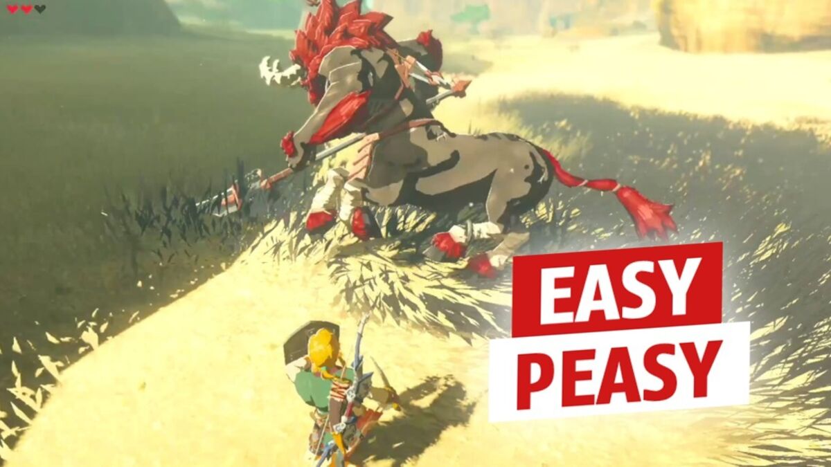 Zelda Breath of the Wild : un joueur détruit un Lynel sans armure et avec  seulement 3 cœurs