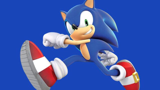 Fond de photographie Sonic Blue Hedgehog pour fête d'anniversaire