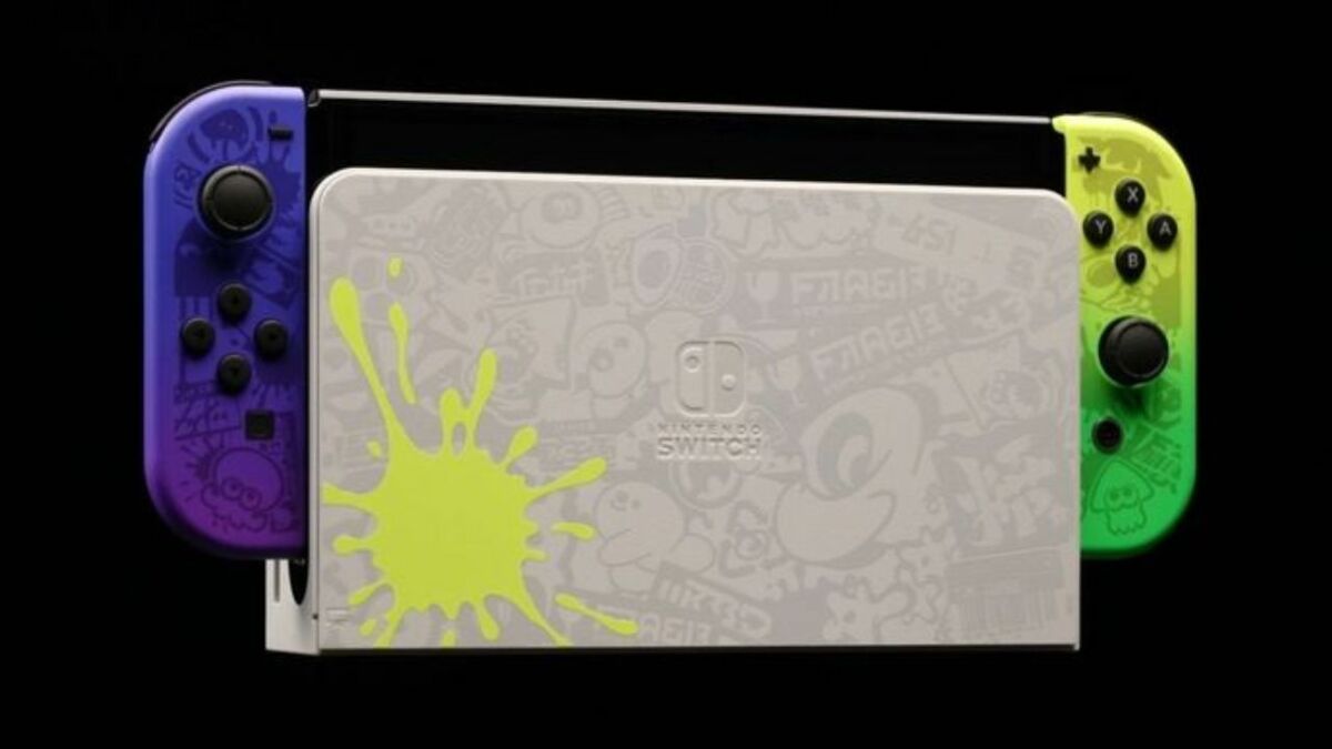 Console nintendo switch (modèle oled) : nouvelle version, couleurs  intenses, ecran 7 pouces - avec un joy-con blanc NINTENDO Pas Cher 
