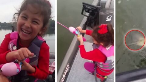This Little Girl Ended Up Catching Something Enormous
