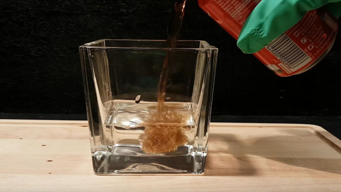 This is what happens when Coca Cola meets stomach acid!