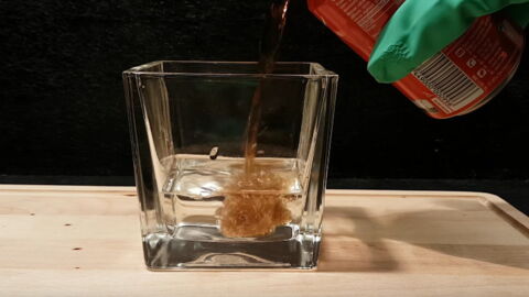 This is what happens when Coca Cola meets stomach acid!