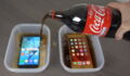 Man Puts An iPhone And A Samsung Galaxy To The Test... By Freezing Them In Coke!