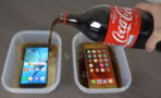 Man Puts An iPhone And A Samsung Galaxy To The Test... By Freezing Them In Coke!