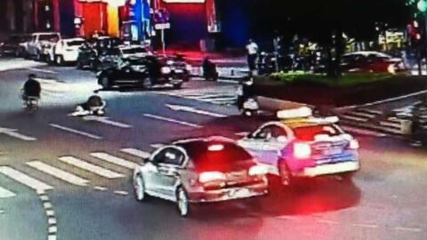 Shocking Footage Shows Passenger Being Thrown Off A Bike As Motorcyclist Crashes