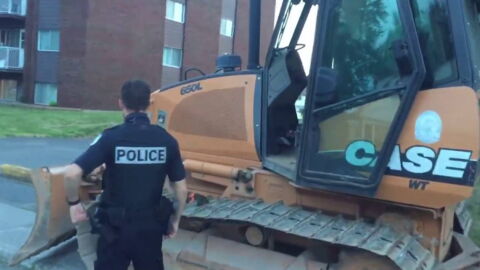 Man Steals Bulldozer And Goes On Drunken Rampage