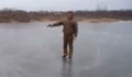 Watch What Happens When This Man Fires A Gun At A Frozen Lake