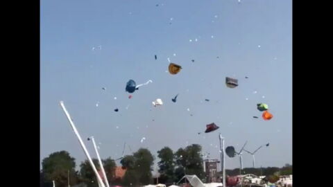 Mayhem In Germany As Festival Campsite Turned Upside Down By Freak Tornado