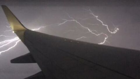 This Plane Was Struck By A Massive Lightning Bolt Mid Flight