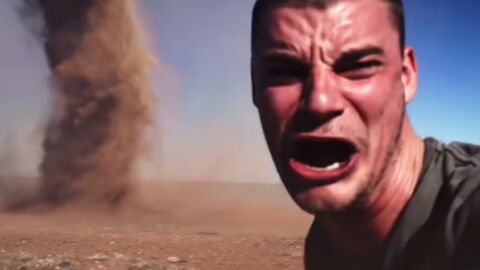 This Man Wanted To Take A Selfie With A Tornado - But Soon Regretted It
