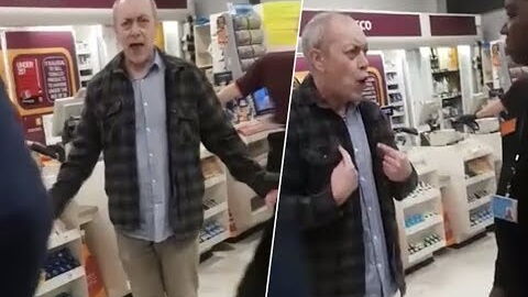 Racist Shopper Throws Abuse At A Security Guard, But The Guard's Reaction Puts Him To Shame