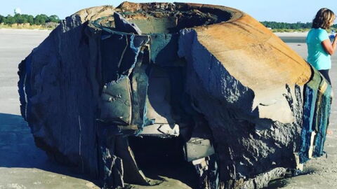 This Mysterious Object Just Washed Up On A South Carolina Beach And No One Knows What It Is