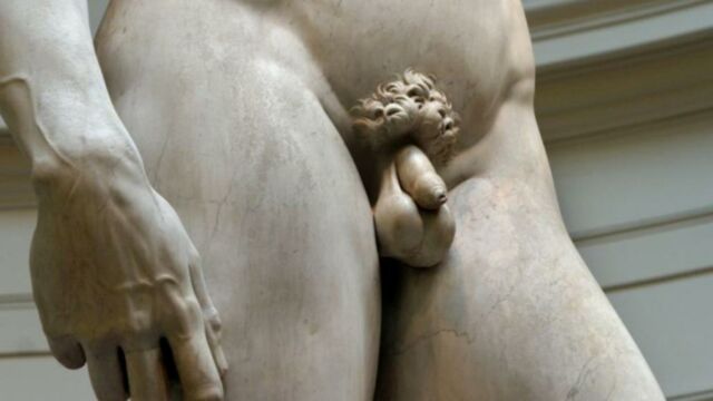 Why do all Ancient Greek statues have small penises?