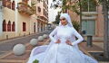 Beirut Explosion: Bride Taking Wedding Photos Escapes Blast (VIDEO)