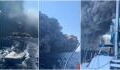 Video Footage Shows A Ship Narrowly Escaping From Stromboli's Eruption