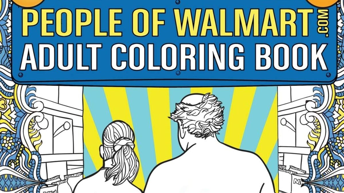 Relive your wildest Walmart experiences with this adult colouring-in book