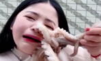 A streamer tried to eat a live octopus and seriously regretted it