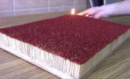 This video of 6000 matches set alight is absolutely mesmerising