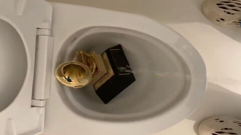 Kanye West urinates on Grammy amidst music label battle