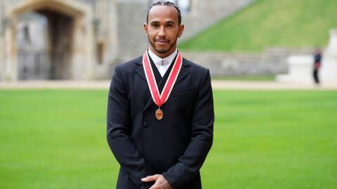 Windsor Castle: F1 Racer Lewis Hamilton knighted today