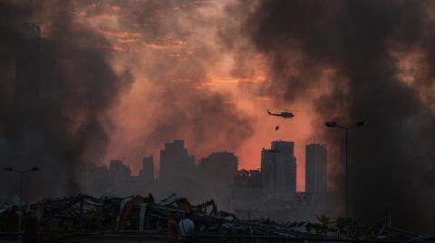 A huge fire erupted in Beirut just one month after the explosions (VIDEO)