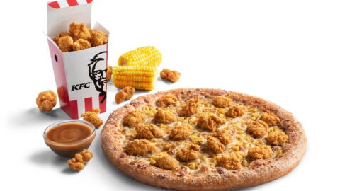 Pizza Hut and KFC announce the return of the Popcorn Chicken pizza