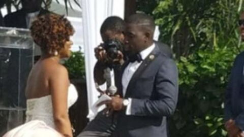 This Photo Went Viral Because Of An Optical Illusion That Made The Bride's Backside Look Extra Voluptuous