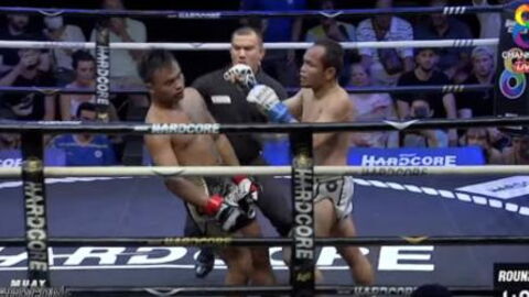 A Muay Thai Fighter Sent Both His Opponent And The Referee To The Ground