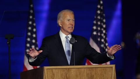 When does Biden take office and how will the transition take place?