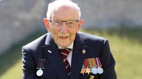 Captain Sir Tom Moore has been admitted to hospital following positive COVID test