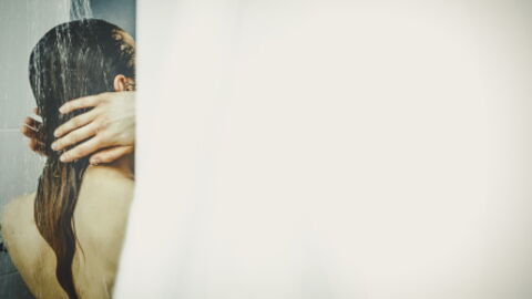 He was filming his girlfriend in the bathroom when he received a terrifying shock