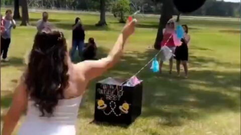 Woman Takes Dart to the Foot After Gender Reveal Goes Horribly Wrong