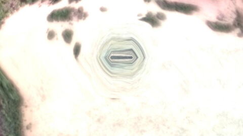 One man believes he has found the entrance to a secret alien base on Google Maps