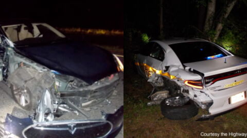 A Man Caused an Accident While He Was Watching a Movie in His Tesla